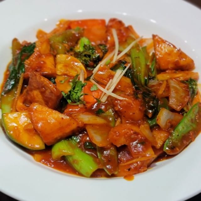 Stir Fried Vegetable with Ginger.