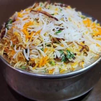 Vegetable Dum Biryani.